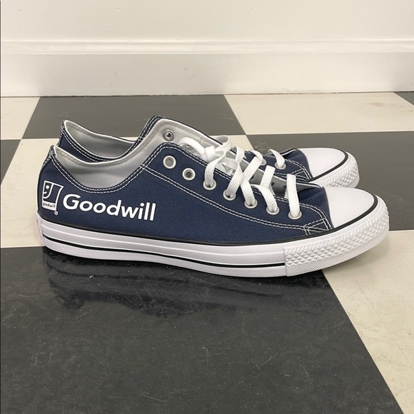 Converse Other - Converse You Goodwill Mens blue Chuck Taylor shoes Size 11/ Womens 13 NWOT